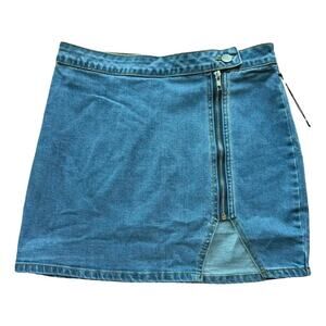superdown Blue Denim Mini Skirt